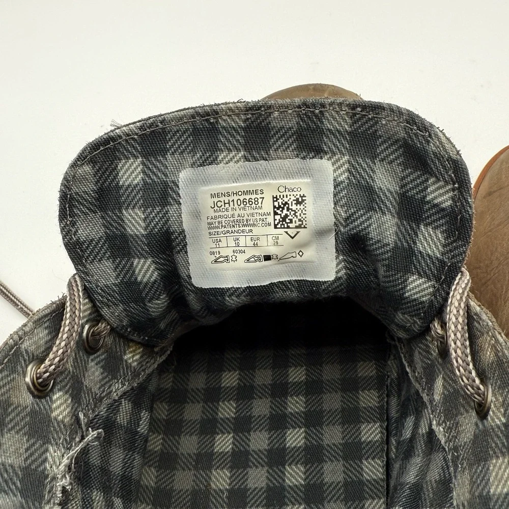 Chaco Davis Mid Top Leather Casual Ankle Boot Size US 11‎ Grey JCH106687